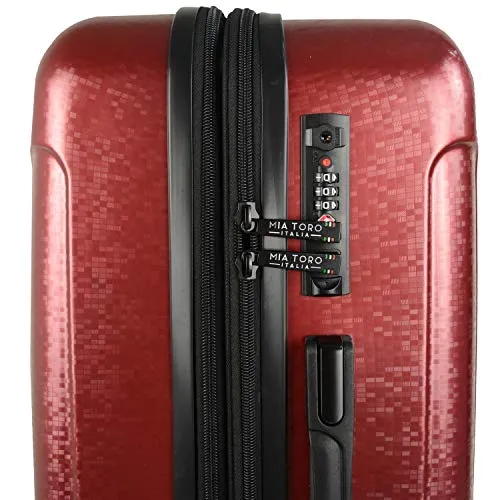 Mia Toro Italy Manta Hardside Carry-on, Silver, One Size