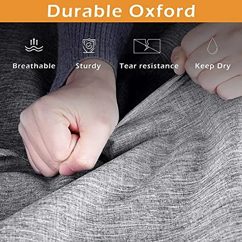 MISSLO 43" Heavy Duty Hanging Garment Bags for Travel Suit Bag for Men Waterproof Oxford Fabric Suit Cover for Traveling Monogrammed Closet Clothes Storage