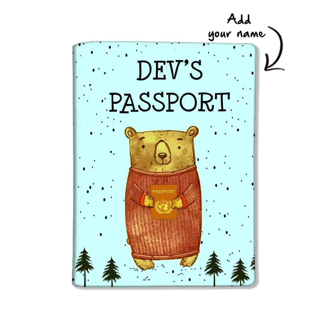 Personalised Passport Cover Travel Luggage Tag - Beer Panda