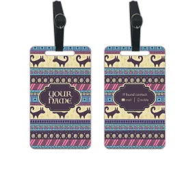 Personalized Luggage Tag Add Your Name Set of 2 - Classic