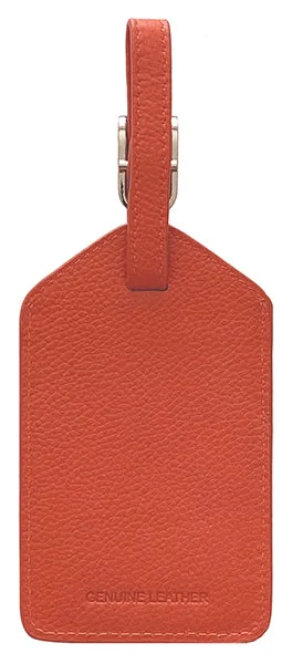 Personalized Monogrammed Leather Luggage Tags - 3 Pack