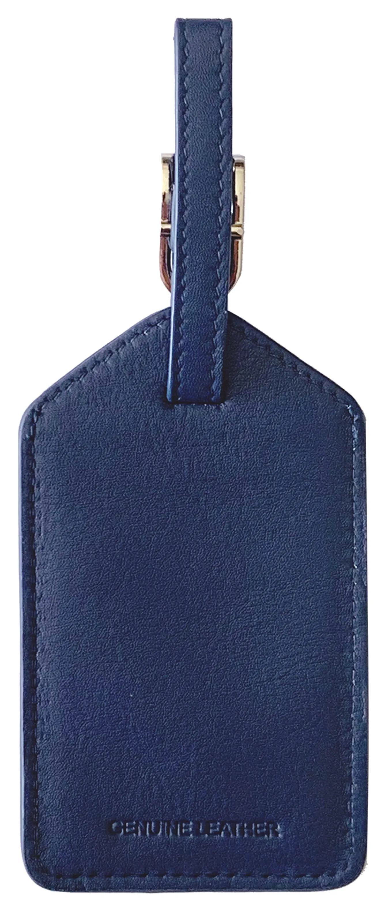 Personalized Monogrammed Leather Luggage Tags - 3 Pack