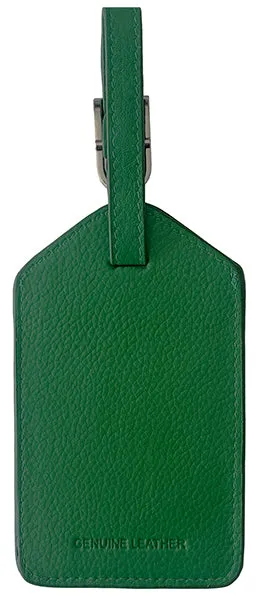 Personalized Monogrammed Leather Luggage Tags - 3 Pack
