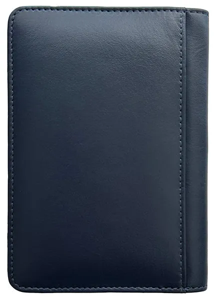 Personalized Monogrammed Leather RFID Passport Cover Holder and Luggage Tag
