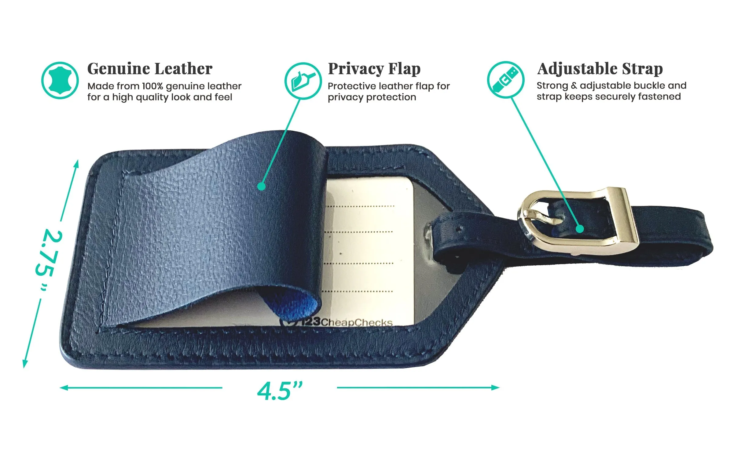 Personalized Monogrammed Leather RFID Passport Cover Holder and Luggage Tag