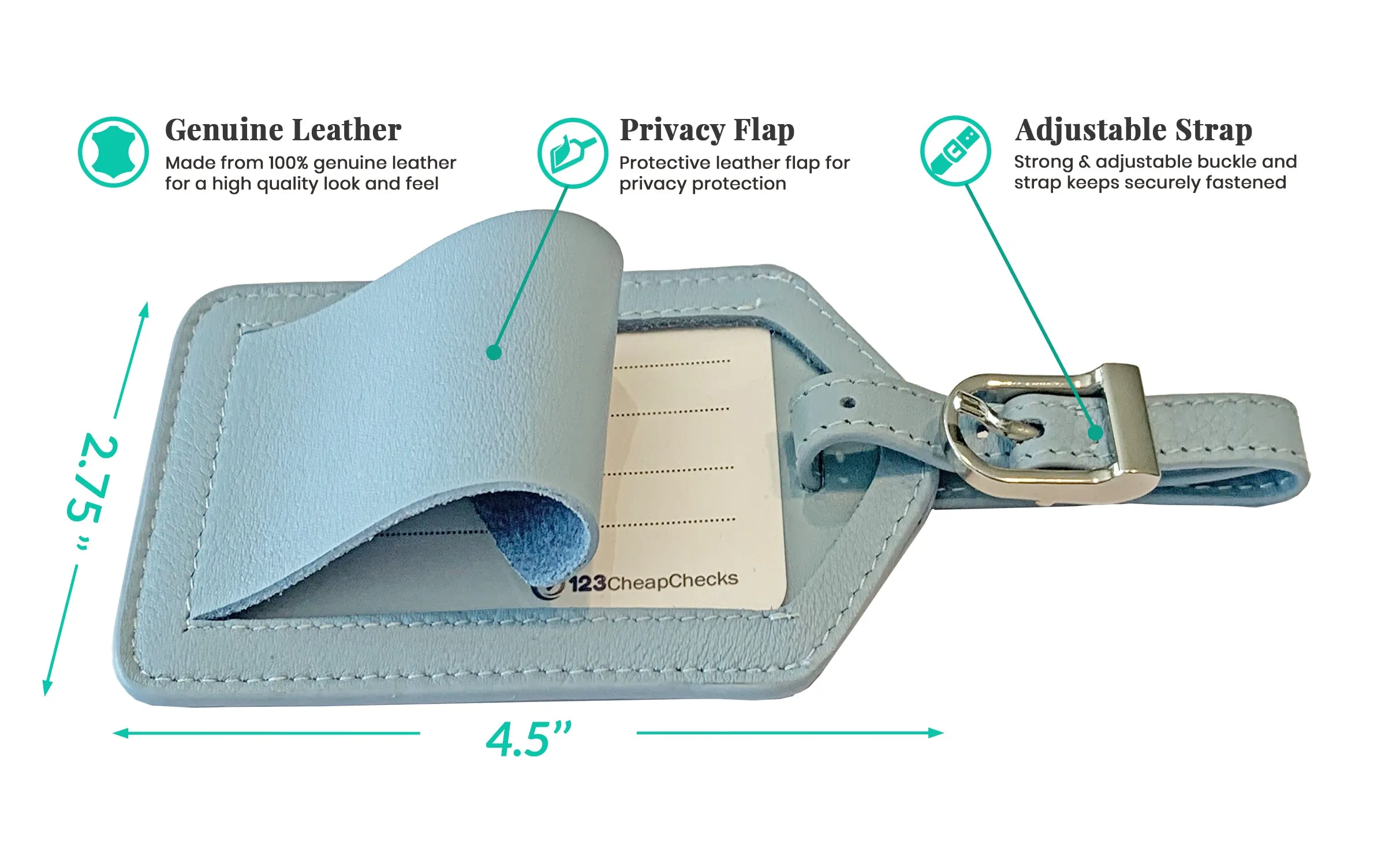 Personalized Monogrammed Leather RFID Passport Cover Holder and Luggage Tag