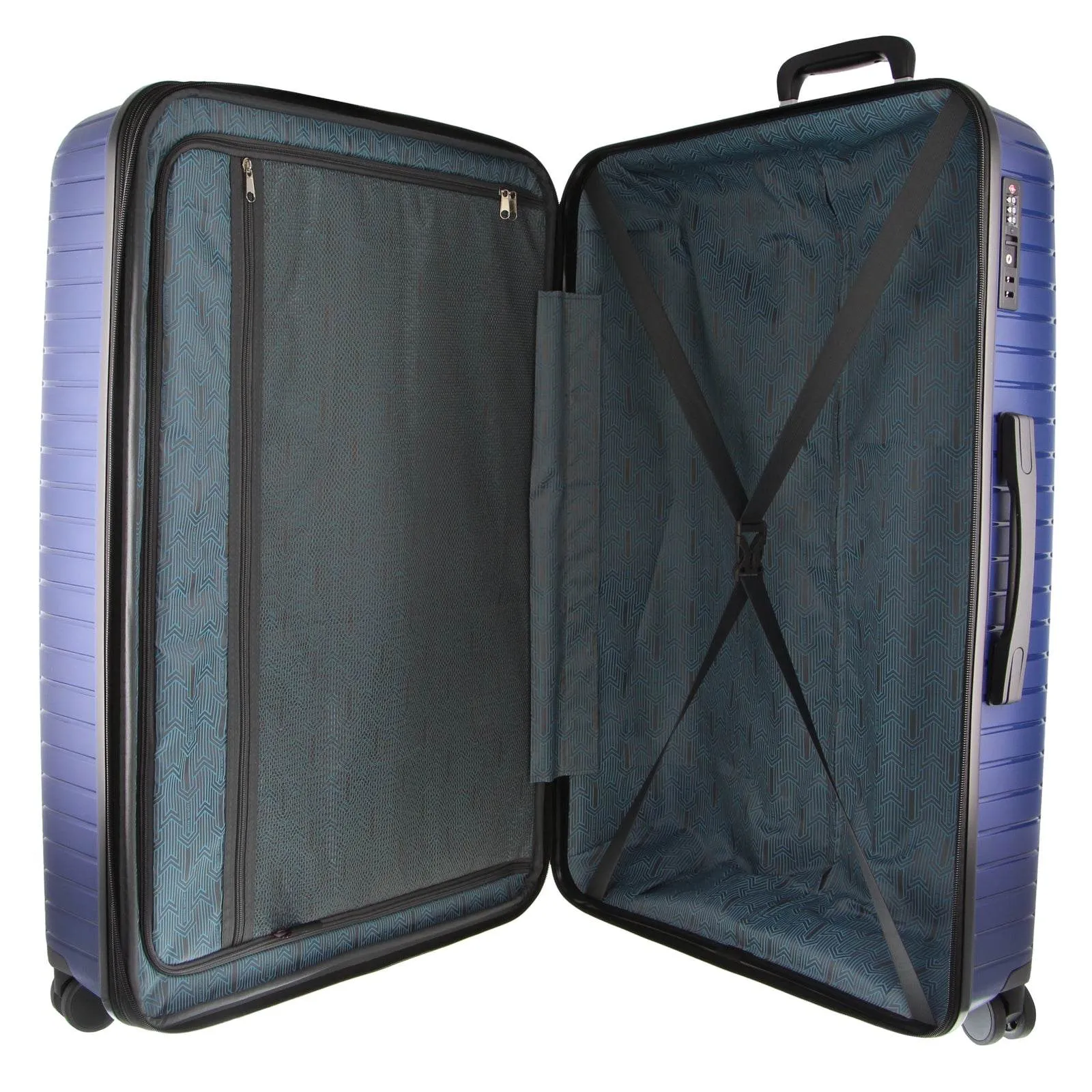 Pierre Cardin Suitcase Luggage 65cm Medium Hard-Shell - Navy