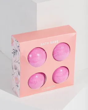 Pink 4Pack Bath Bombs