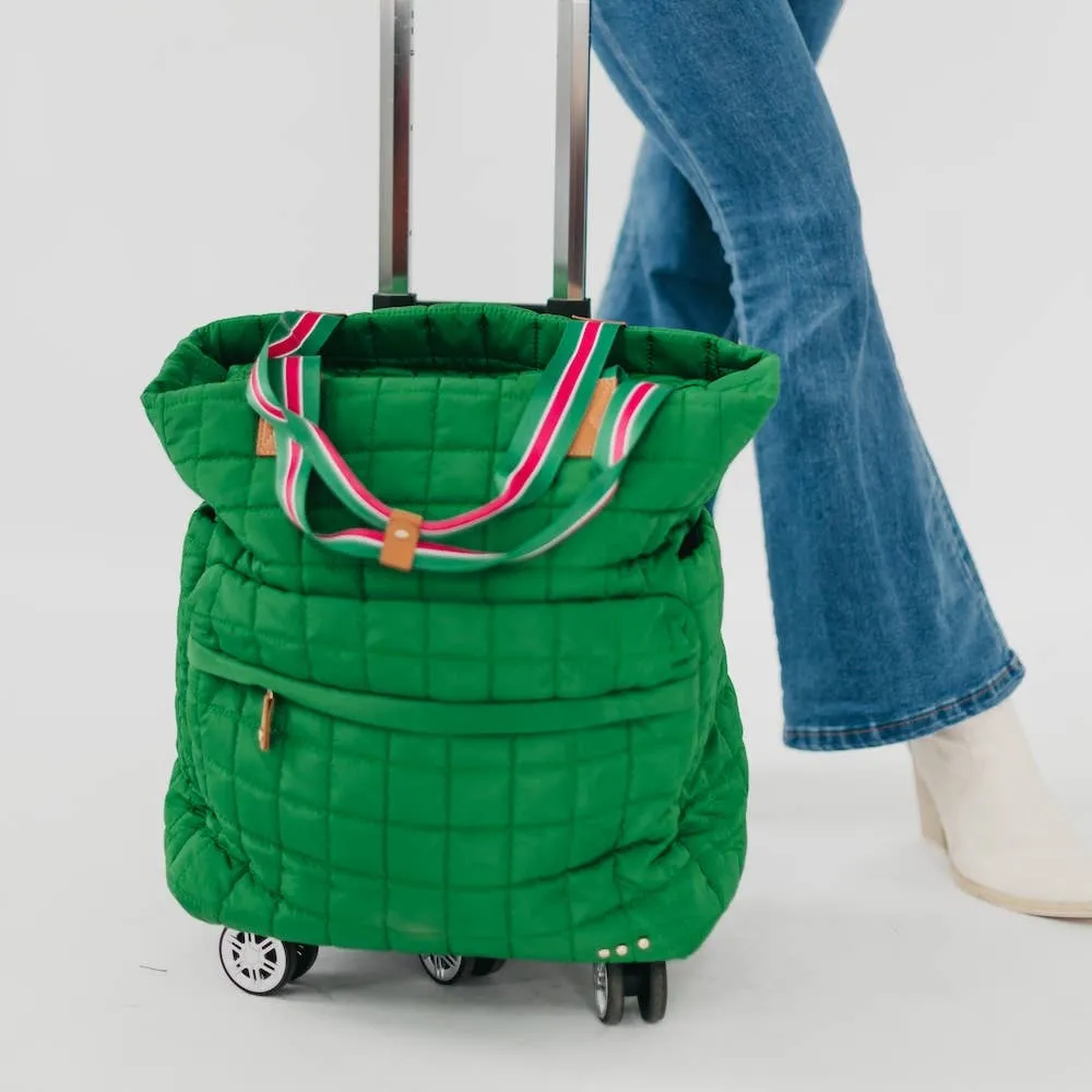 Quilted Tote Roller Bag