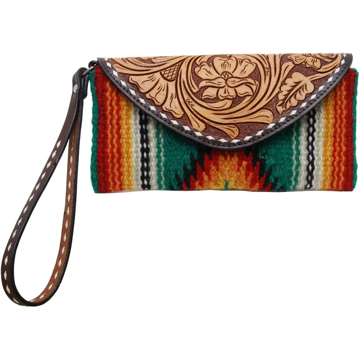Rafter T Ranch Green Woolen Wristlet