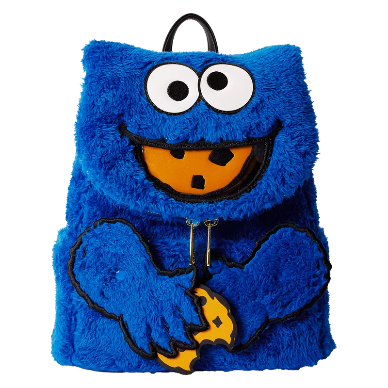 Sesame Street Cookie Monster Plush Mini Backpack