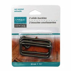 Slide Buckle - 1.5" (38mm) - Gunmetal
