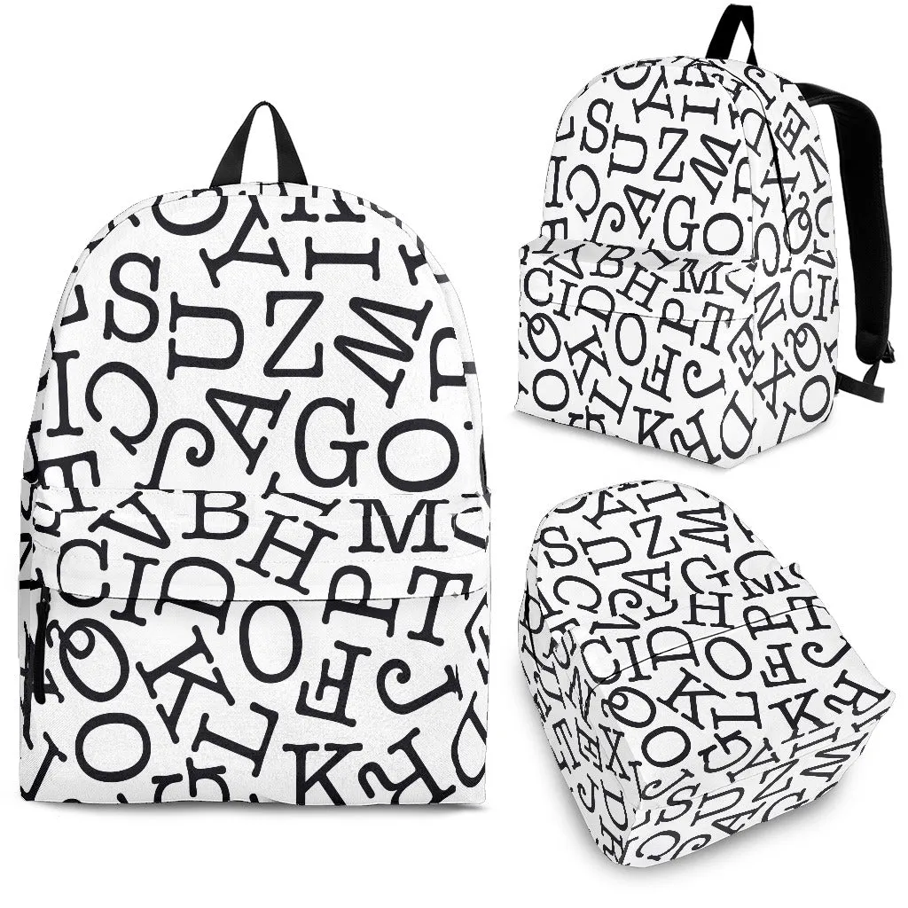 Teacher Letters Backpack