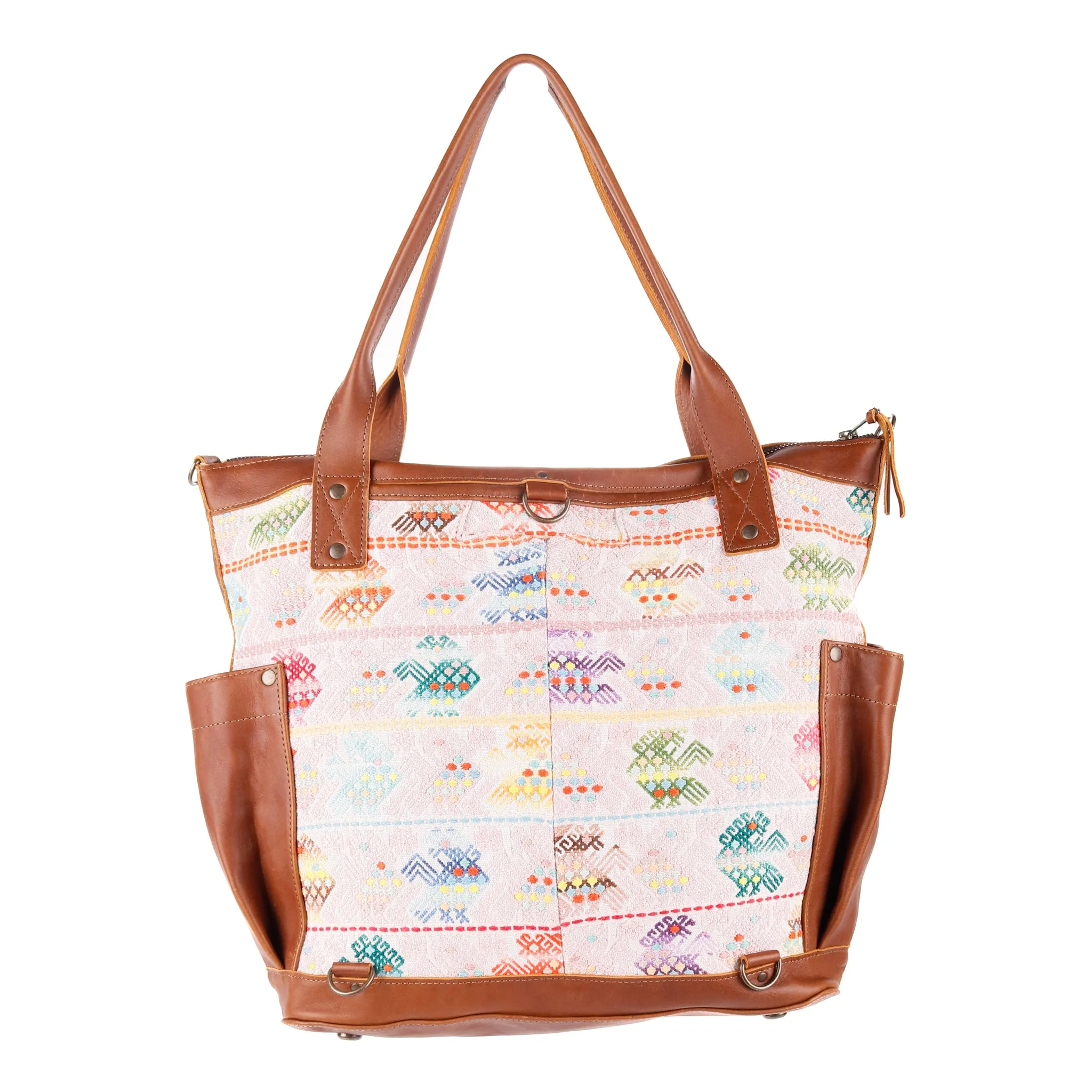 THE PERFECT BAG - OOAK HUIPIL - CAFE - NO. 12705