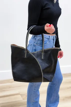 The Trish Tote Bag Set - Black