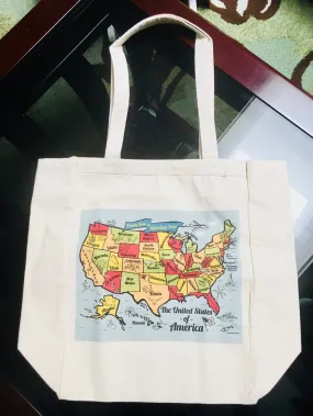 United States Map Tote