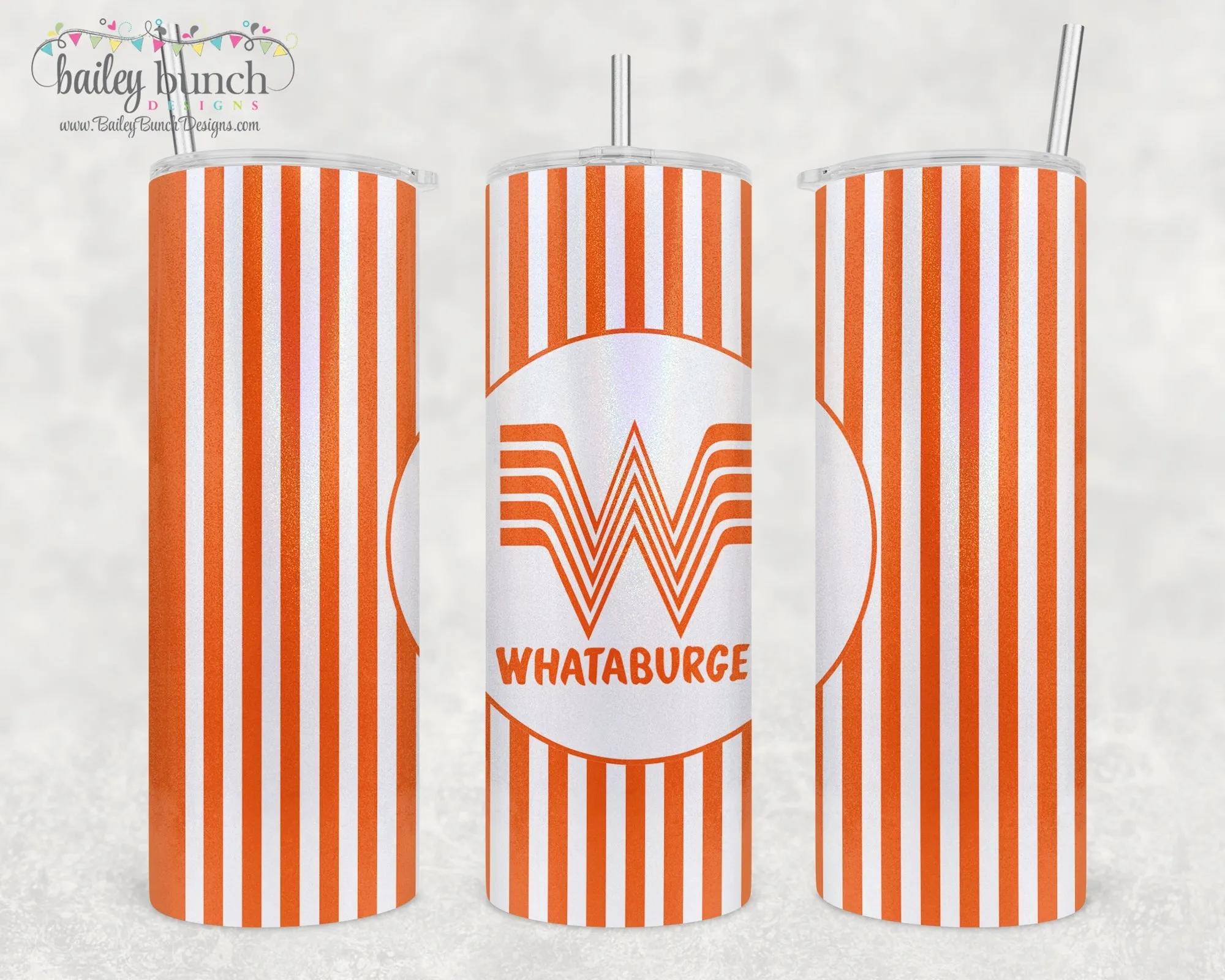 WHATABURGER Shimmer Glitter Tumbler TUMBWHATA0520
