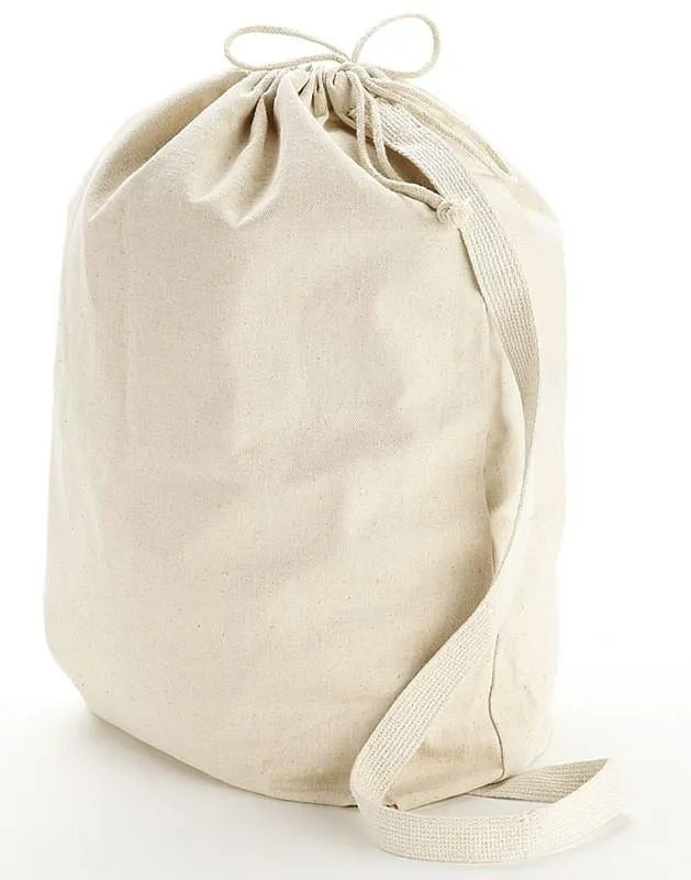 Wholesale Heavy Canvas Laundry Bags W/Shoulder Strap (Small-Med-Large)