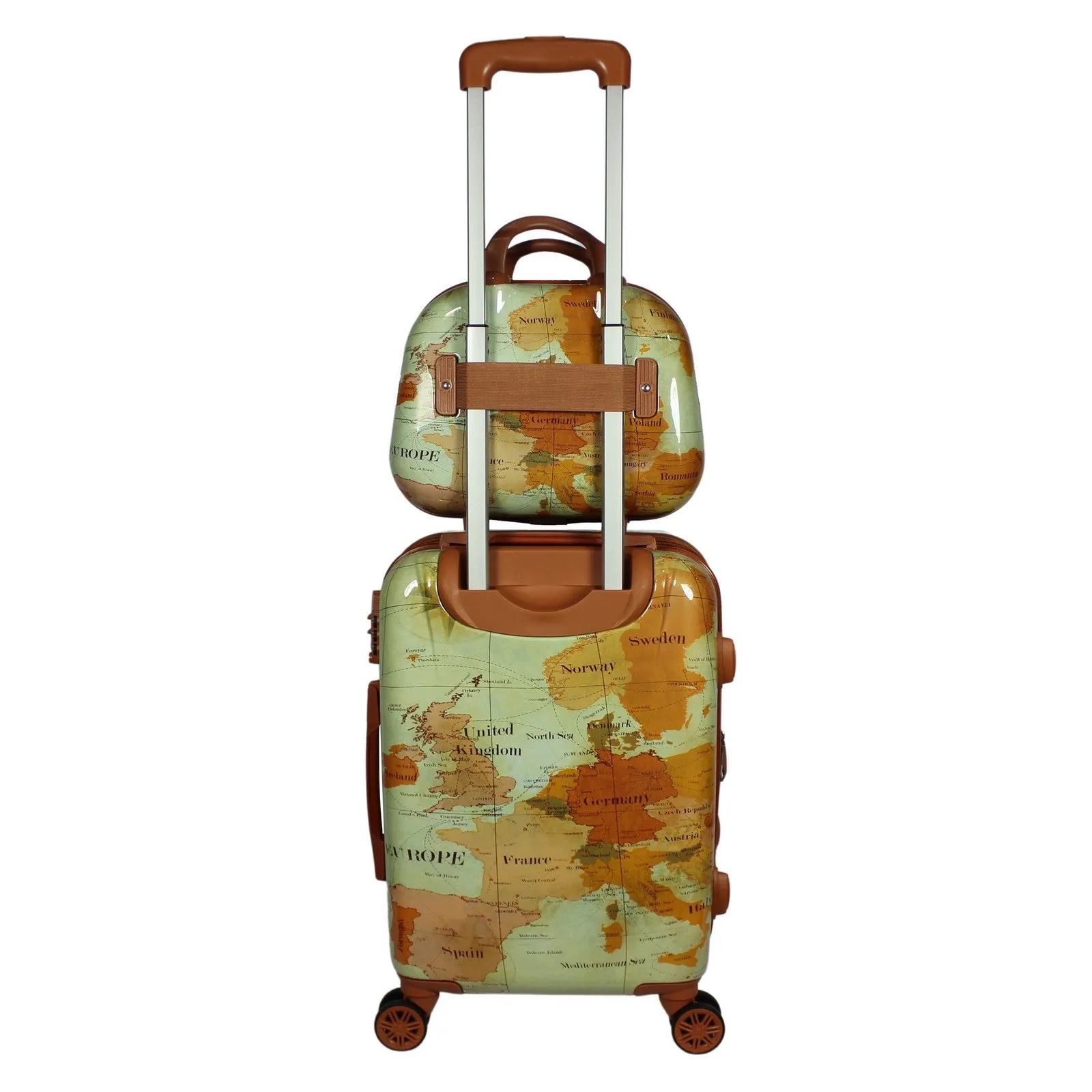 World Traveler Europe 3-Piece Expandable Spinner Luggage Set with TSA Lock